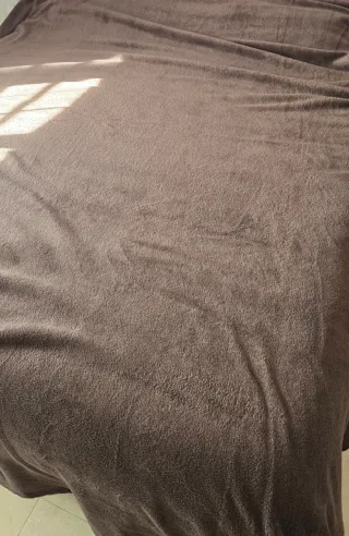 Manta suave marrón chocolate