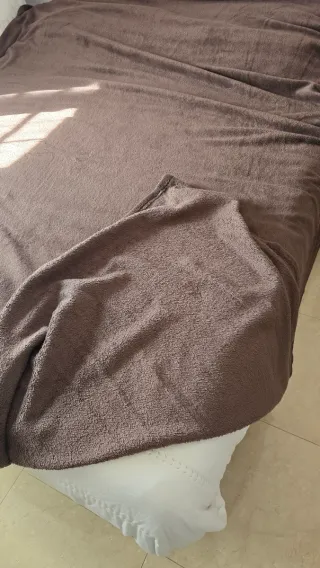 Manta suave marrón chocolate