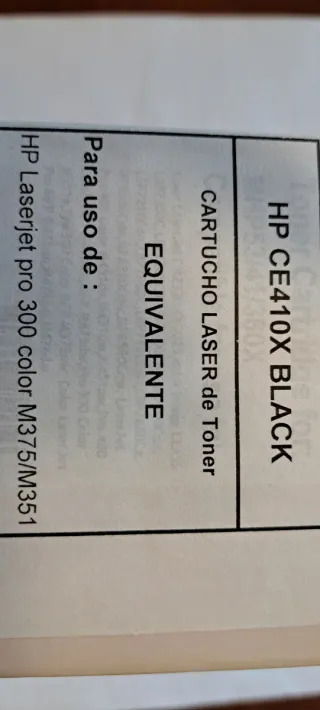 Cartucho Tóner Láser para HP Laserjet M375/M351