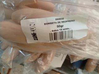 Bombeta de neopreno 50gr - Bolsa 10 uds.