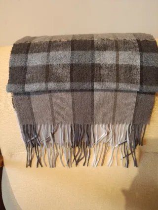 Bufanda de lana a cuadros