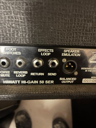 Cabezal Hiwatt Hi-Gain 50W + Pantalla 100% british