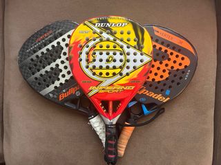 Pack de 3 Raquetas Pádel Bullpadel y Dunlop