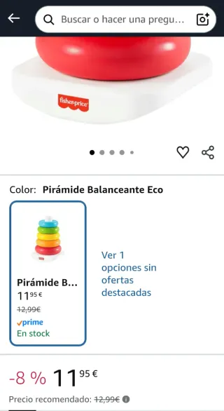 Fisher-Price Pirámide Balanceante 6M+