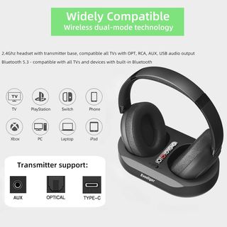 Evodiger Auriculares Inalámbricos personas Mayores