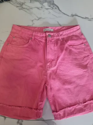 Shorts Vaqueros Rosas Talla M