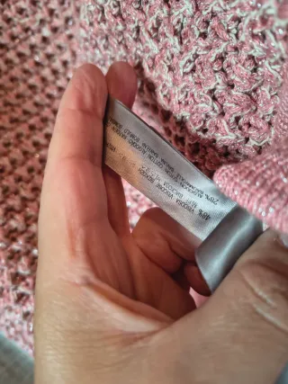 Jersey rosa tejido