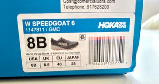 Hoka Speedgoat 6 Mujer Talla 40