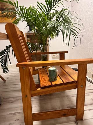 Silla de pino macizo