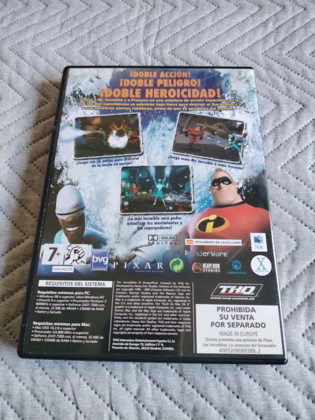 Los Increíbles PC/MAC CD-ROM THQ + La amenaza