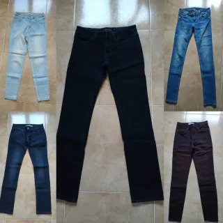 Lote 5 vaqueros talla S/36