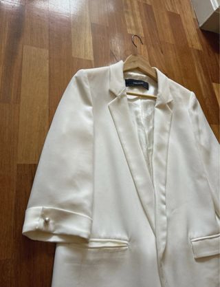 Americana Zara Blanca Talla M