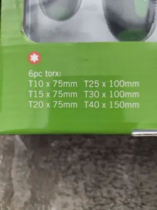 Juego 6 Destornilladores Torx SALKI