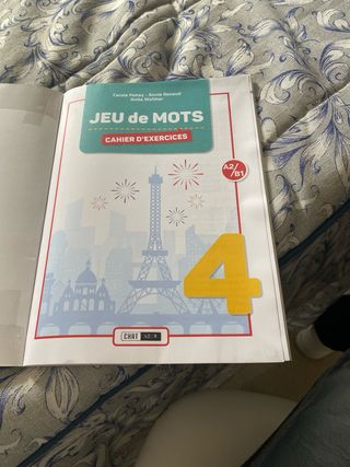 JEU DE MOTS 4 CAHIER