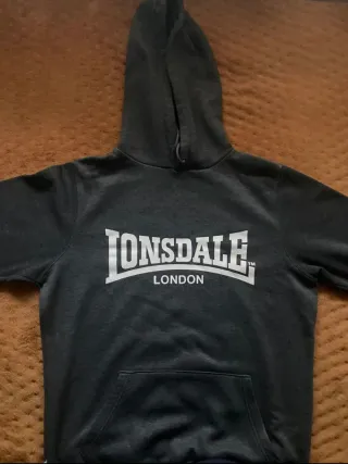 Sudadera Lonsdale London Talla M Gris boxeo oi