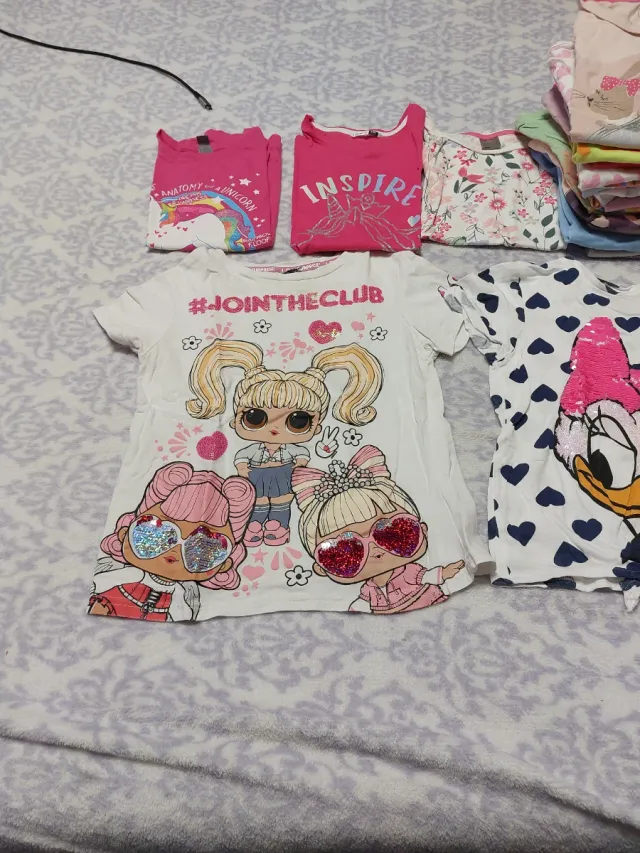Lote 21 camisetas niña 6-8 años