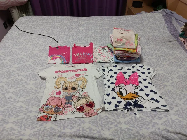 Lote 21 camisetas niña 6-8 años