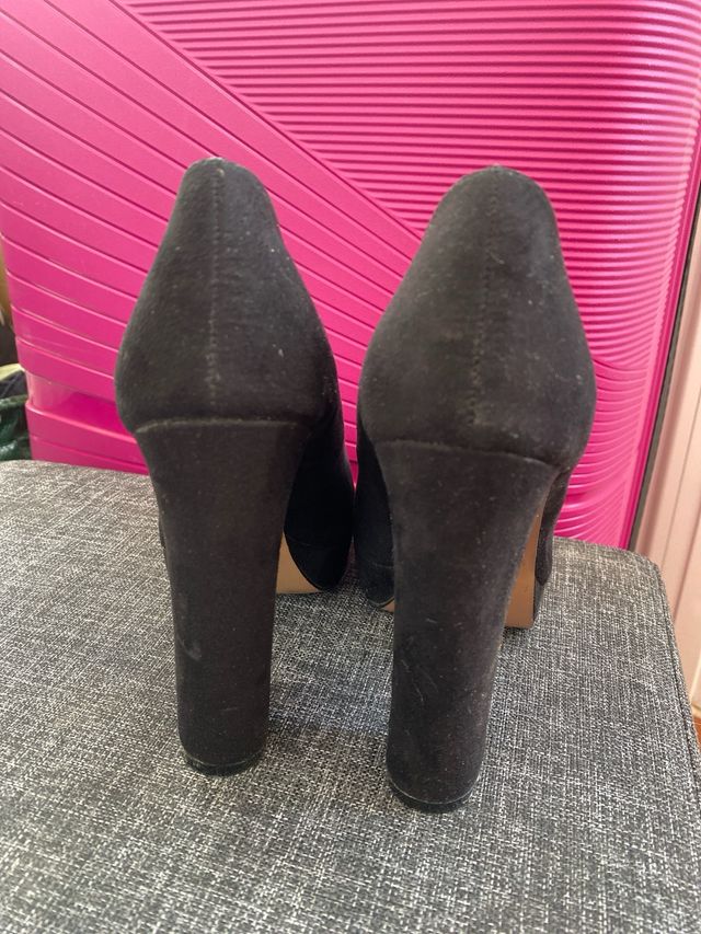 Tacones negros plataforma