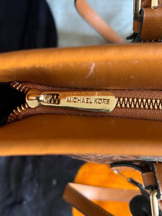 Bolso Michael Kors Marrón y Dorado