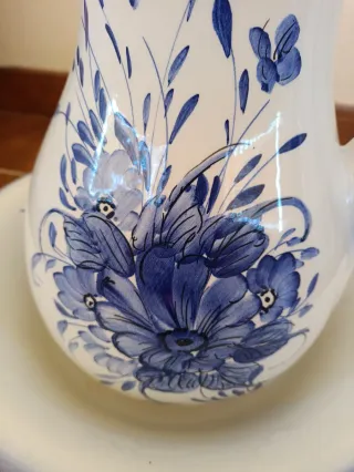 Jarra y palangana cerámica Manises