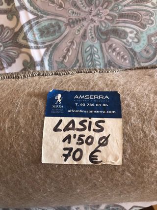 Alfombra redonda salón yute beige/marrón