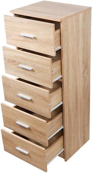 Mobile Cassettiera Mobiletto 5 Cassetti in Legno M