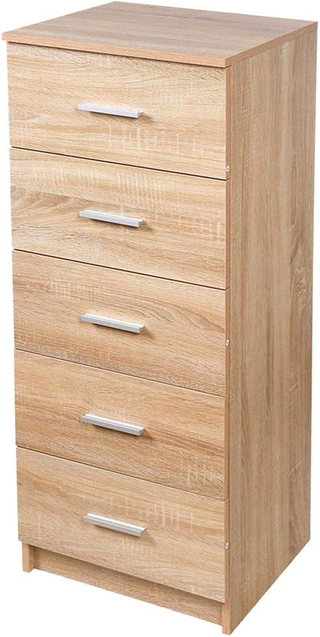 Mobile Cassettiera Mobiletto 5 Cassetti in Legno M