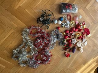 LOTE Completo Adornos de Navidad - Bolas, luces