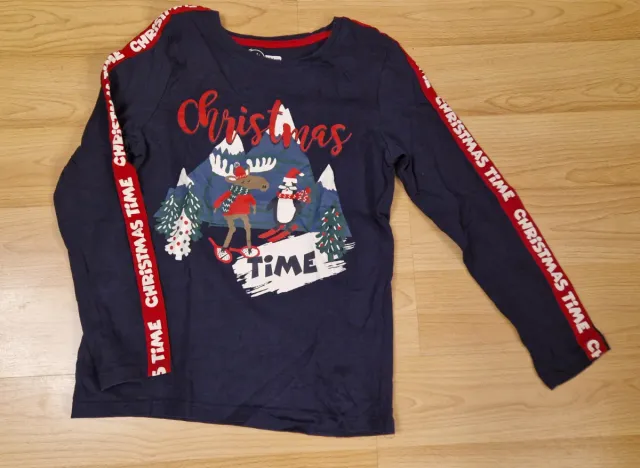 Camiseta Manga Larga Navidad Niño/a 7-8 años