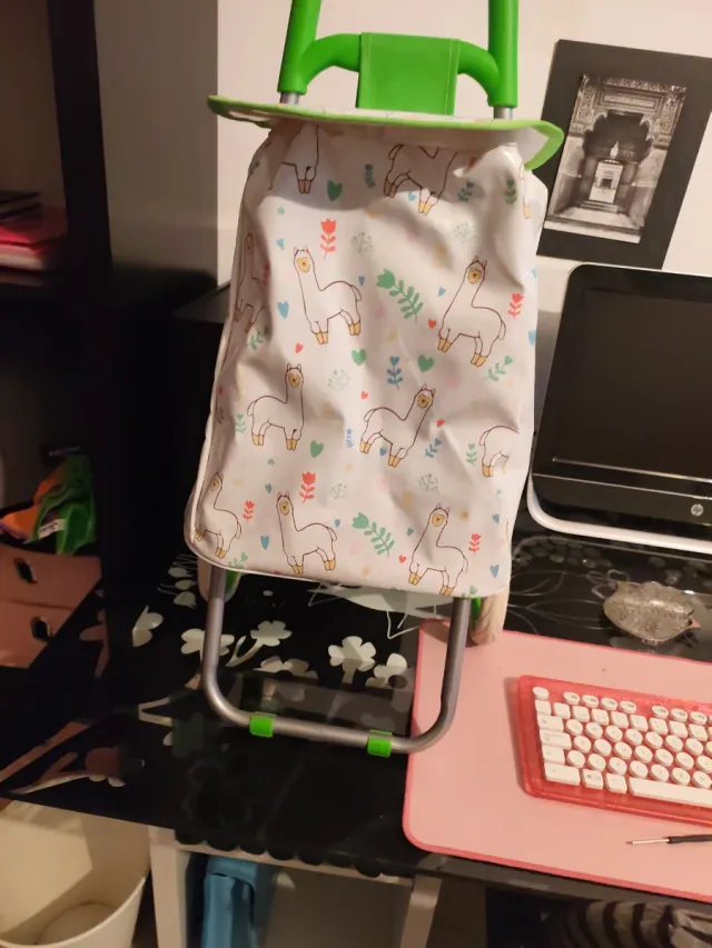 Carrinho de compras infantil com estampa