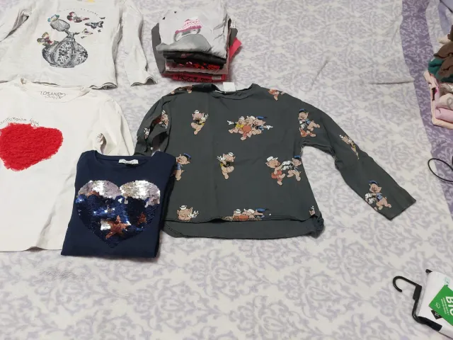 Lote 11 camisetas niña 6-8 años