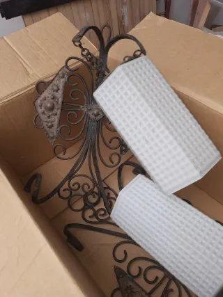 Lampade da parete ferro battuto