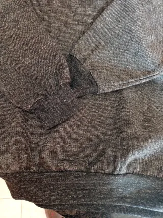 Sudadera DONNAY gris cuello redondo hombre