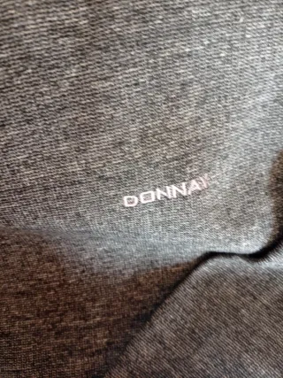 Sudadera DONNAY gris cuello redondo hombre