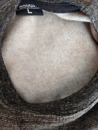 Sudadera DONNAY gris cuello redondo hombre