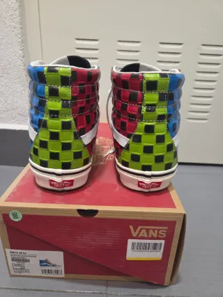 Zapatillas VANS 46 Sk8-Hi Bambas piel cuero xwz
