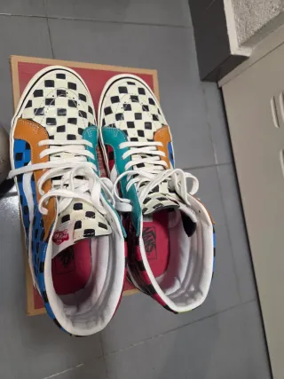 Zapatillas VANS 46 Sk8-Hi Bambas piel cuero xwz