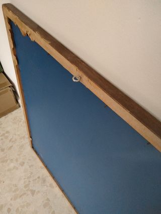 Espejo de madera y cristal