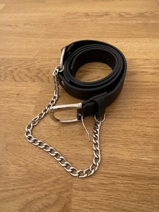 cinturones de mujer negros pack de 3