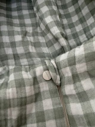 Saco Minicoton Vichy Musgo entretiempo -como nuevo