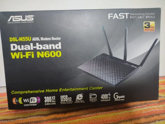 Router ADSL ASUS DSL-N55U Dual-band Wi-Fi N600