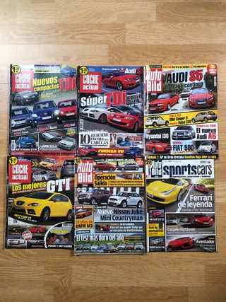 Vendo Pack de 6 revistas Coche Actual & Auto Bild
