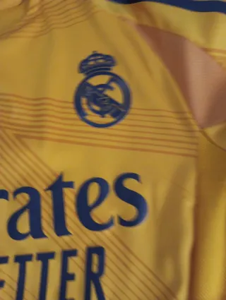 Camiseta Real Madrid Adidas Naranja Talla M