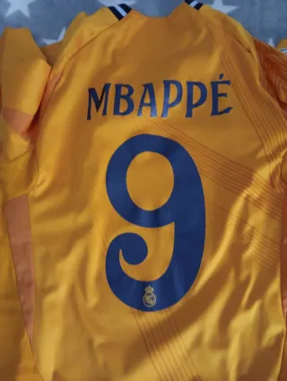 Camiseta Real Madrid Adidas Naranja Talla M