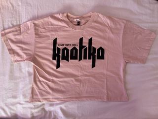 Camiseta Kaotiko corta rosa talla M