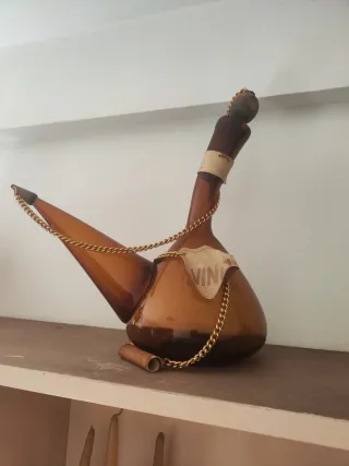 Porrón vidrio soplado años 80