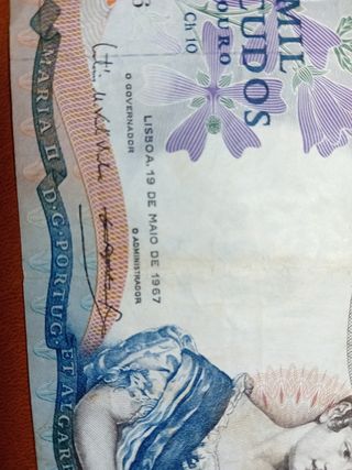 Billete 1000 Escudos Portugal 1967