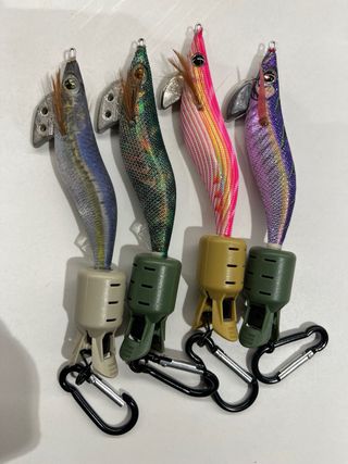 Lote 4 señuelos Eging+protectores