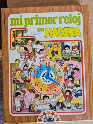 Puzzle educativo infantil de actividades diarias