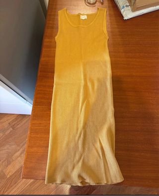 Vestito aderente giallo